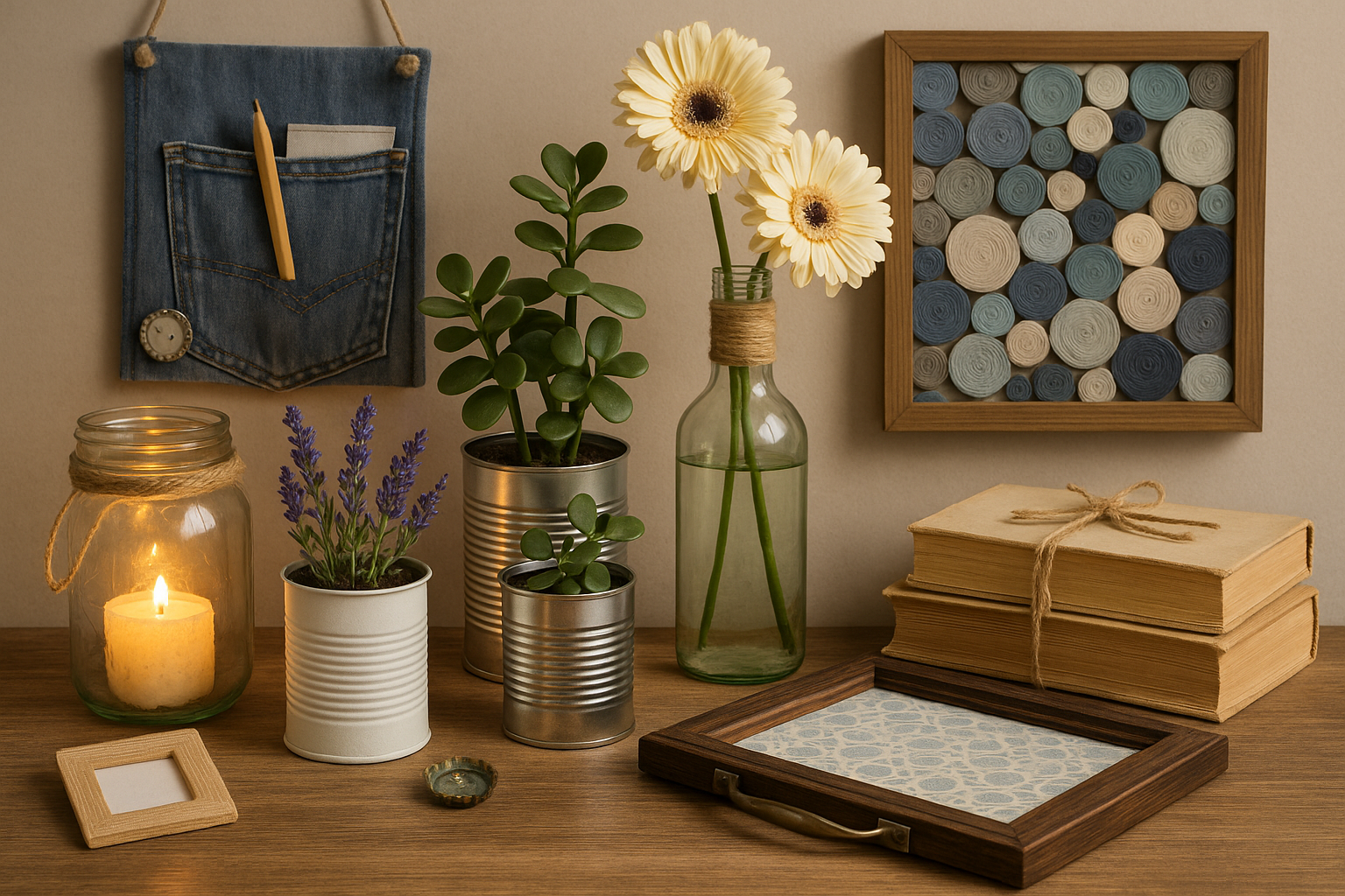 10 Easy DIY Home Decor Ideas Using Recycled Materials