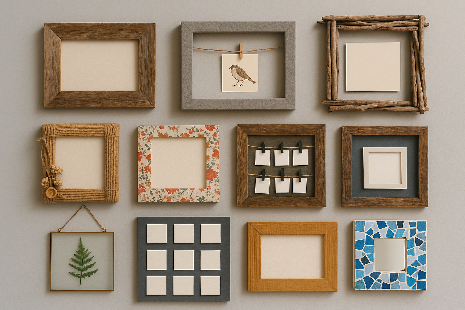 DIY Decorative Frames: Craft Your Own Wall Statement Pieces