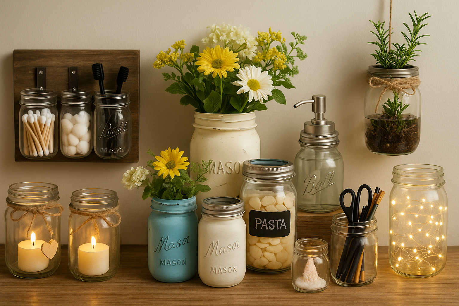 DIY Mason Jar Decor Ideas: Stylish and Simple Projects for Any Room
