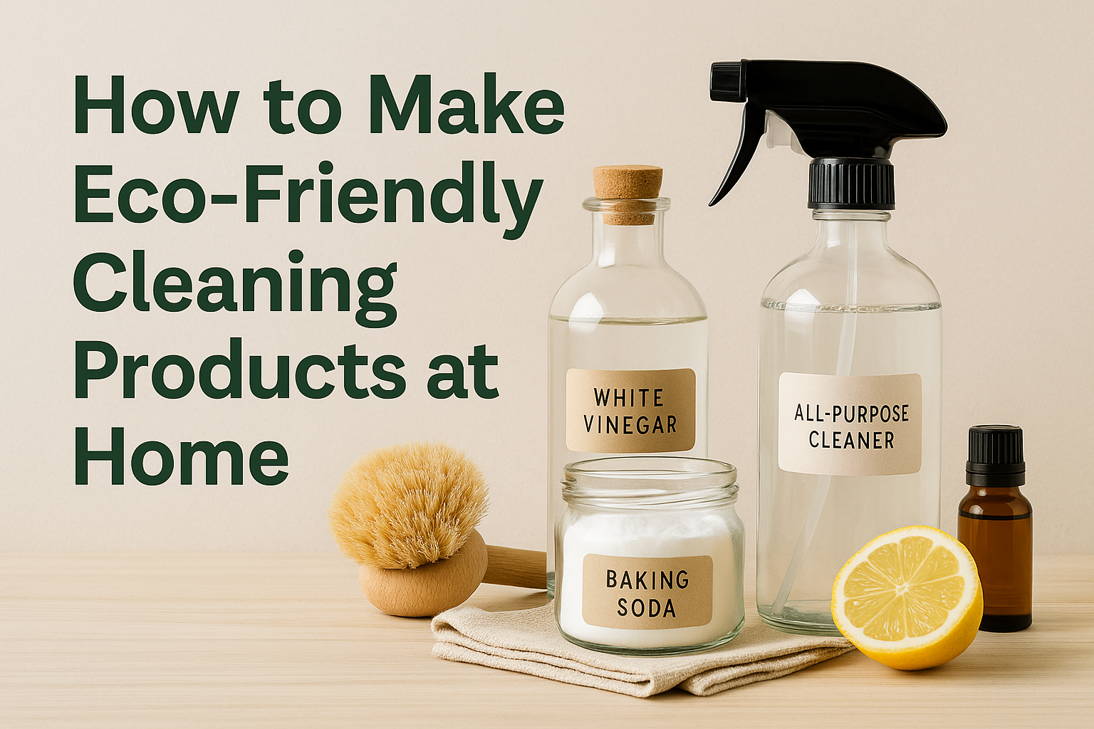 How to Make Eco-Friendly Cleaning Products at Home