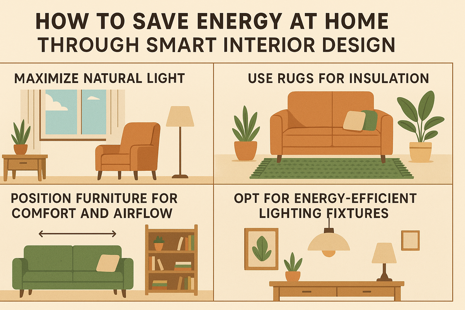 How to Save Energy at Home Through Smart Interior Design