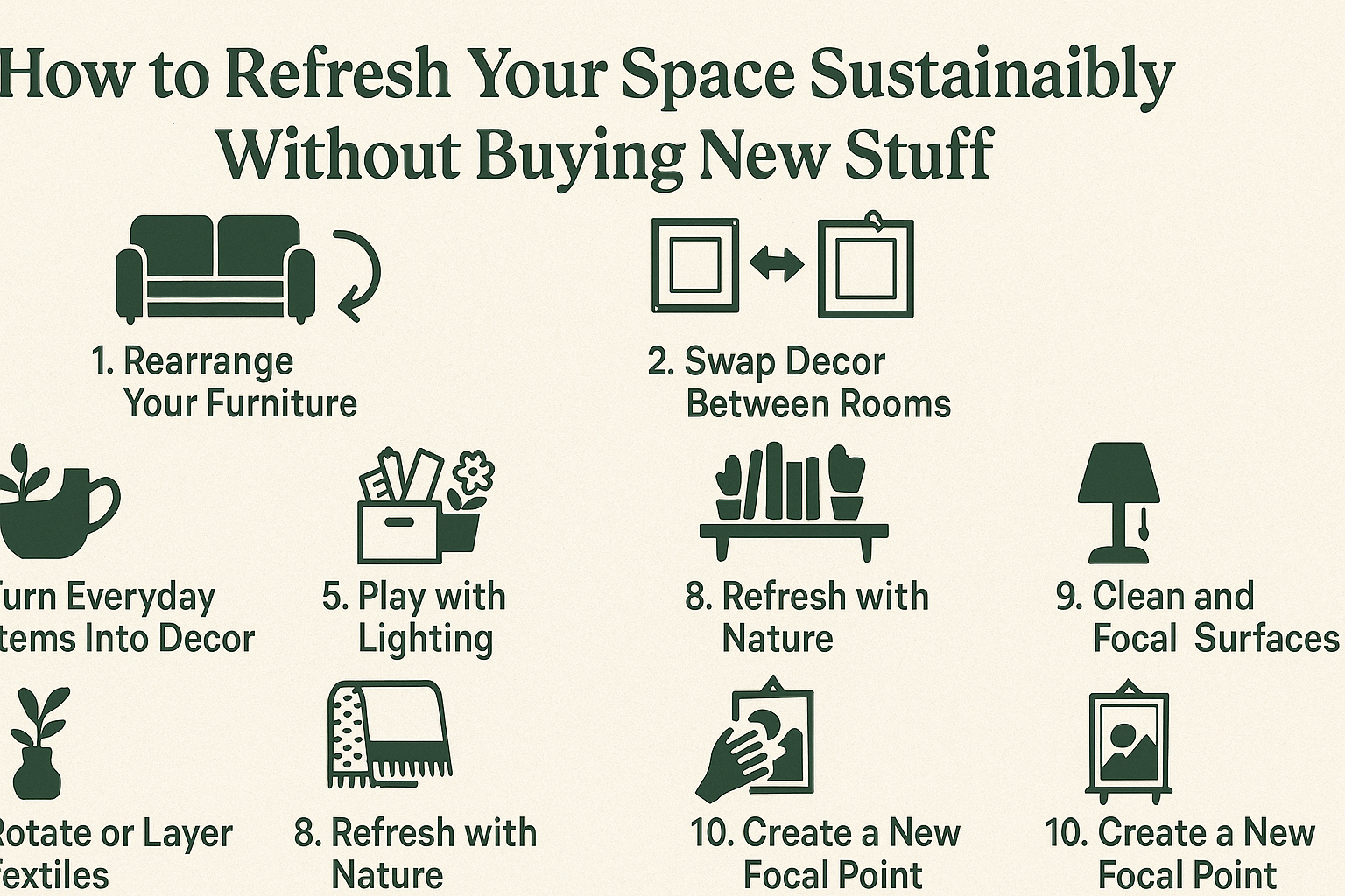 How to Refresh Your Space Sustainably Without Buying New Stuff